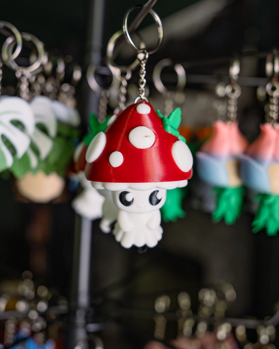 Mushroom Sprite Keychain