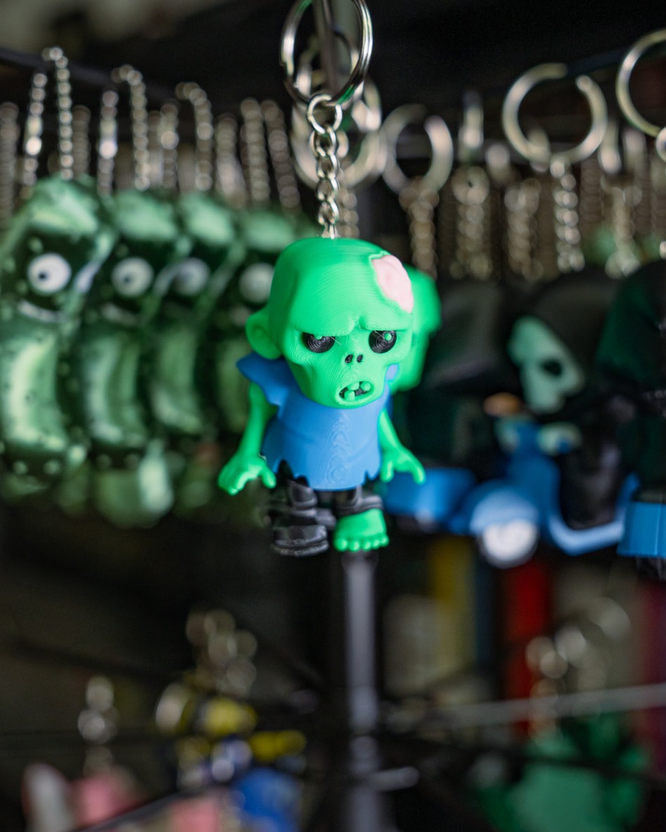 Articulating Zombie Keychain