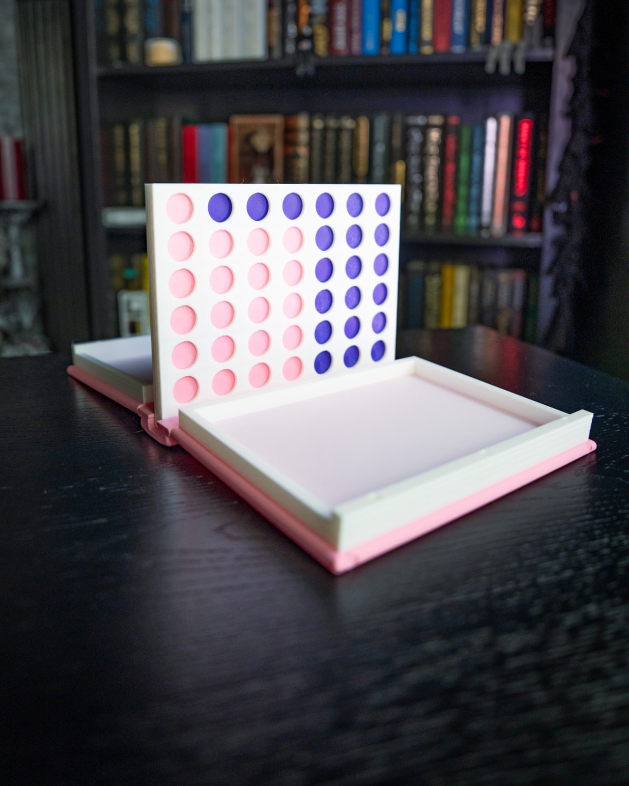 Connect 4 Book Game (Pink/Purple)