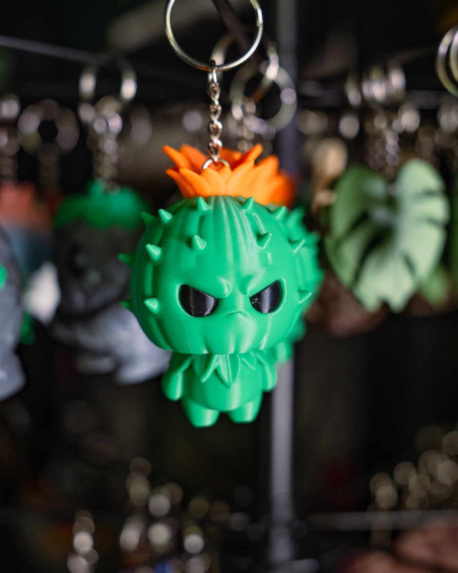 Cactus Sprite Keychain