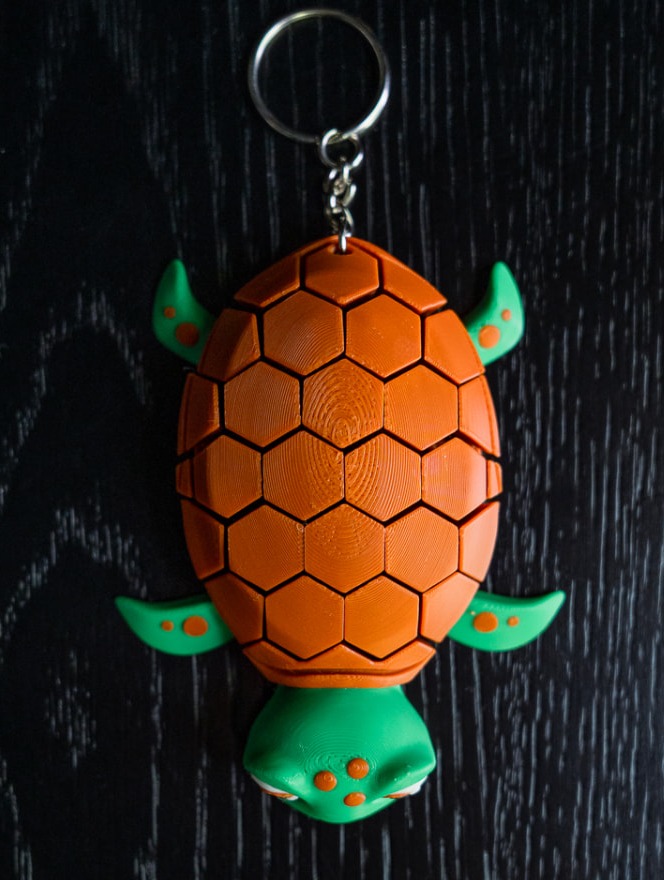Meshy Sea Turtle Keychain