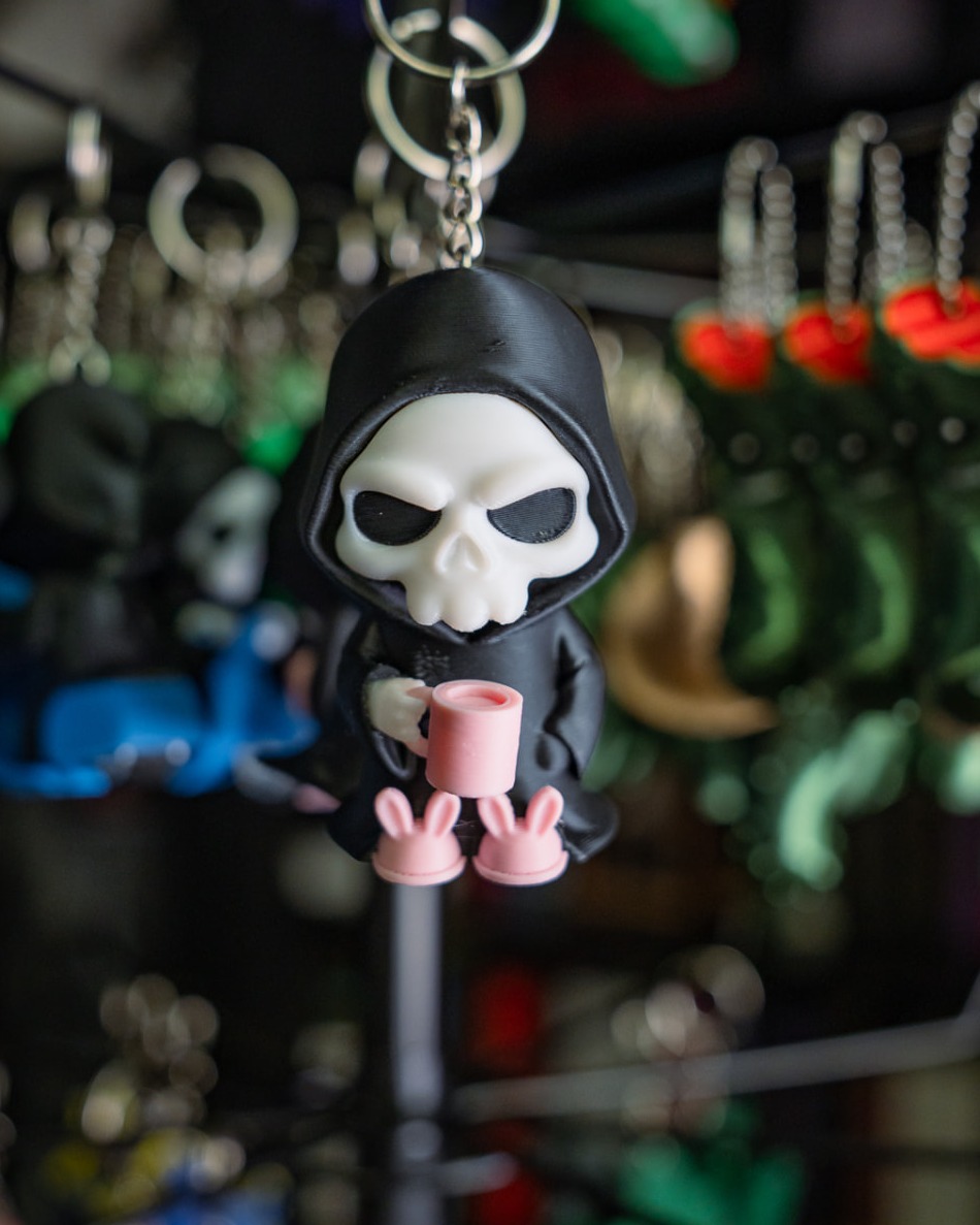 Pajama Grim Reaper Keychain