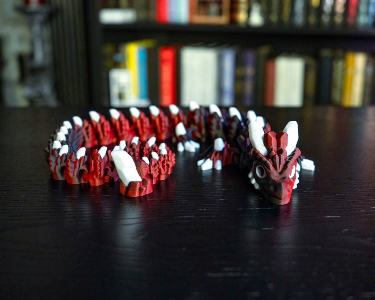 Red & Black Rock Dragon