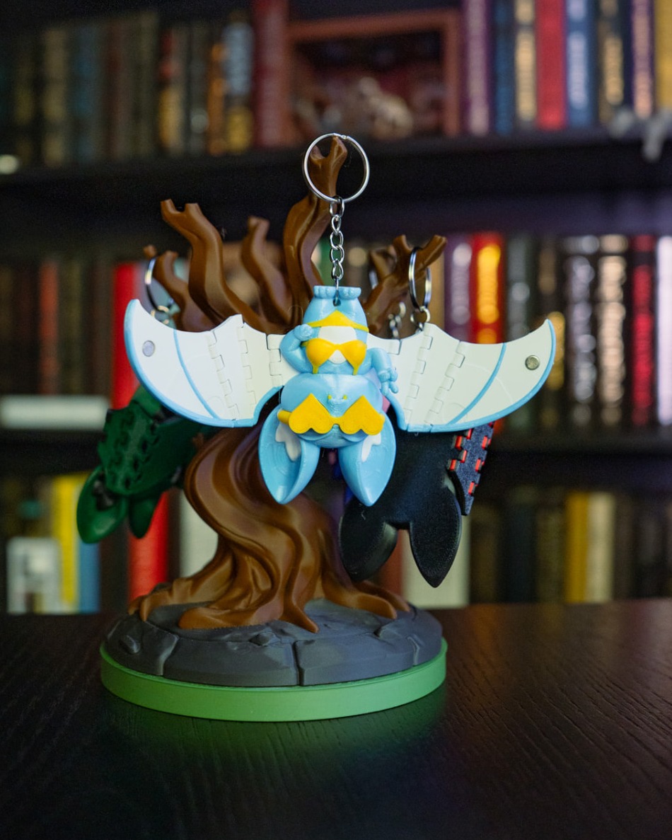 Mystery Bat Keychain - Beach Bat