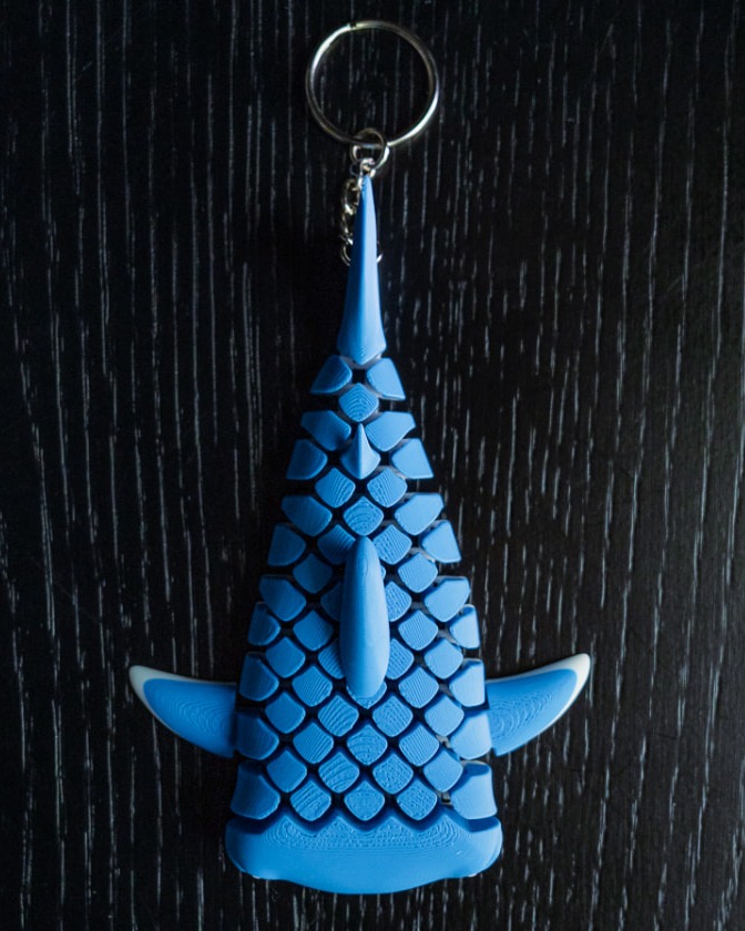 Meshy Shark Keychain